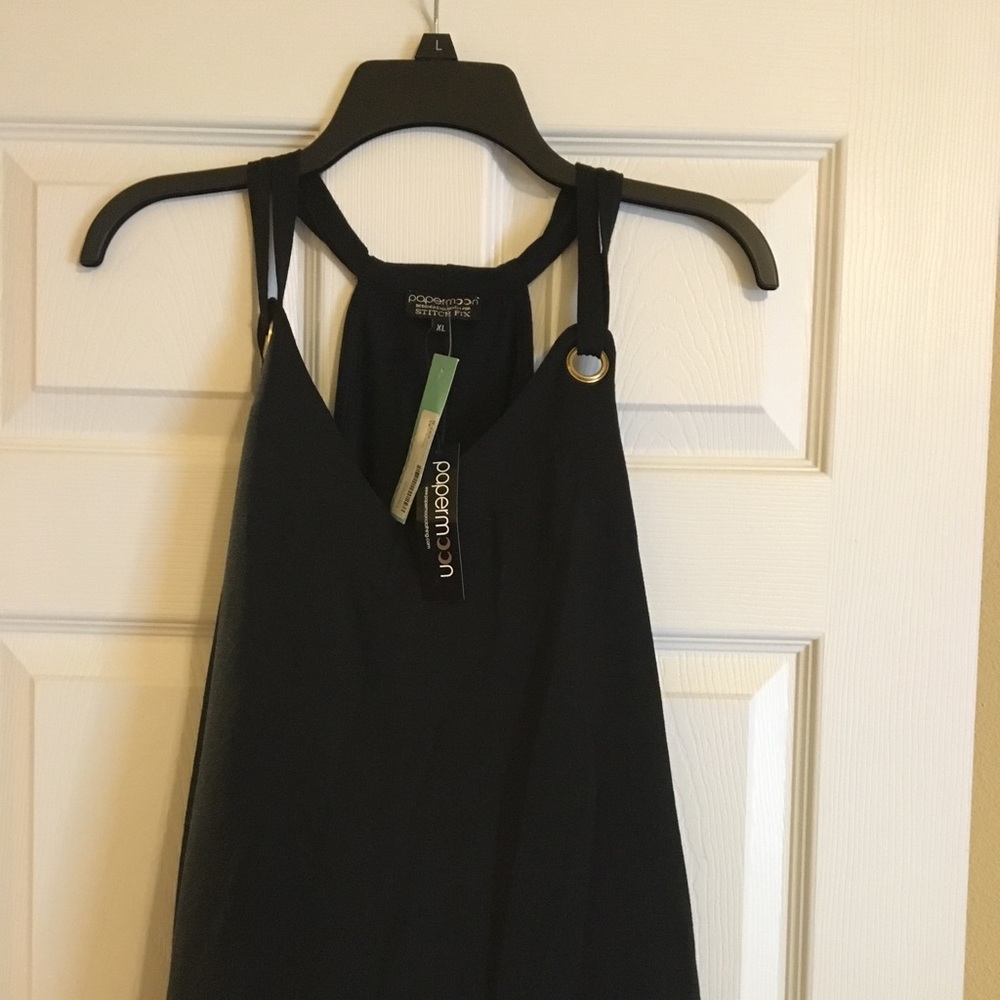 Papermoon for StitchFix, black tank top XL
